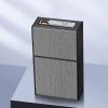 New Brushed Rechargeable USB Electric Lighter; Smoking Case; Cigarette Storage Containers; Plasma Lighter Cover