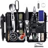 ANTARCTICA Emergency Survival Gear Kits 60 In 1, Outdoor Survival Tool With Emergency Bracelet Whistle Flashlight Pliers Pen Wire Saw For Camping, Hik